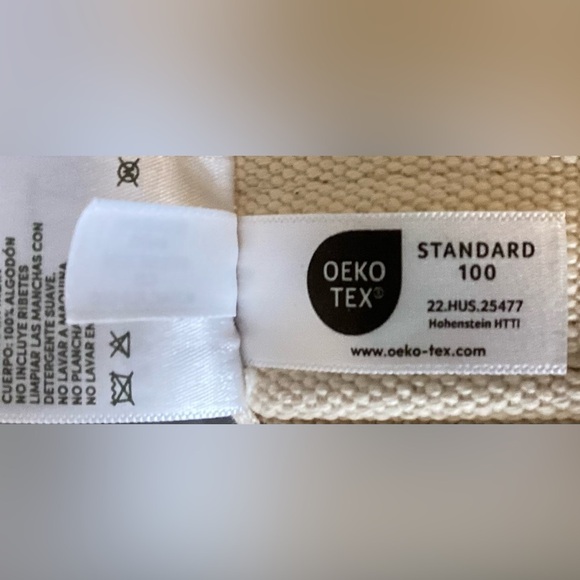 Lands end Large Blue and White Floral , open Tote Bag, 100% cotton canvas. - Picture 11 of 11